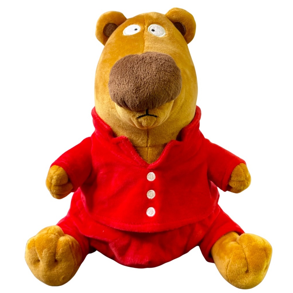 Sandra Boynton 2020 The Going To Bed Bear Pajamas 11" Plush Brown Red